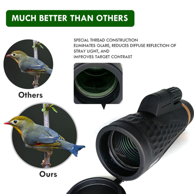 visione notturna bassa del telescopio del telefono cellulare di 18x62 HD Bak4 per gli adulti Birding che cerca escursione