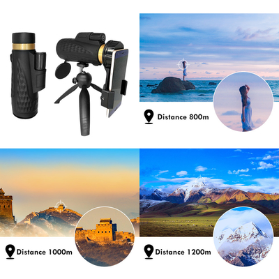 visione notturna bassa del telescopio del telefono cellulare di 18x62 HD Bak4 per gli adulti Birding che cerca escursione