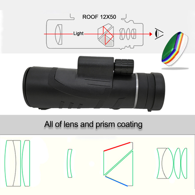 Telescopio monoculare della lunga autonomia 12x50, bird-watching di Mini Pocket Monocular Scope For