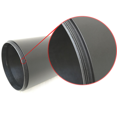 Matte Black Telescope Tripod Accessories, parasole di portata della lega di alluminio 56mm